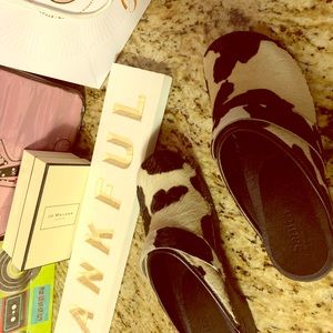 Cowhide clogs/ rare